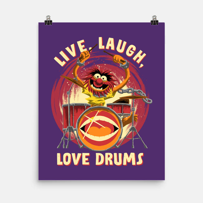 Love Drums-None-Matte-Poster-rmatix