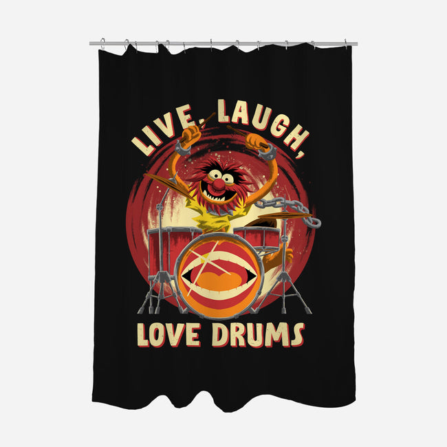 Love Drums-None-Polyester-Shower Curtain-rmatix