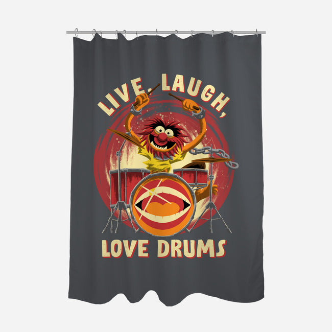 Love Drums-None-Polyester-Shower Curtain-rmatix