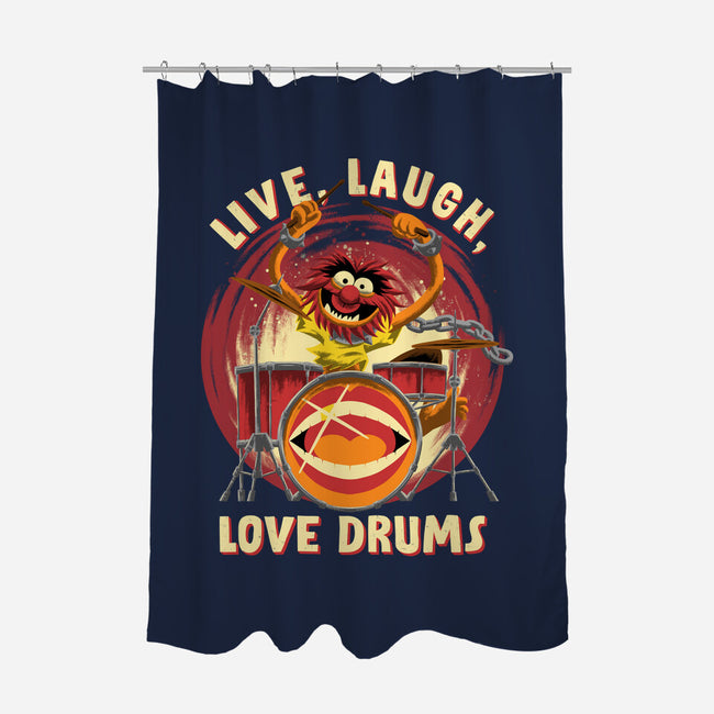 Love Drums-None-Polyester-Shower Curtain-rmatix