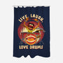 Love Drums-None-Polyester-Shower Curtain-rmatix