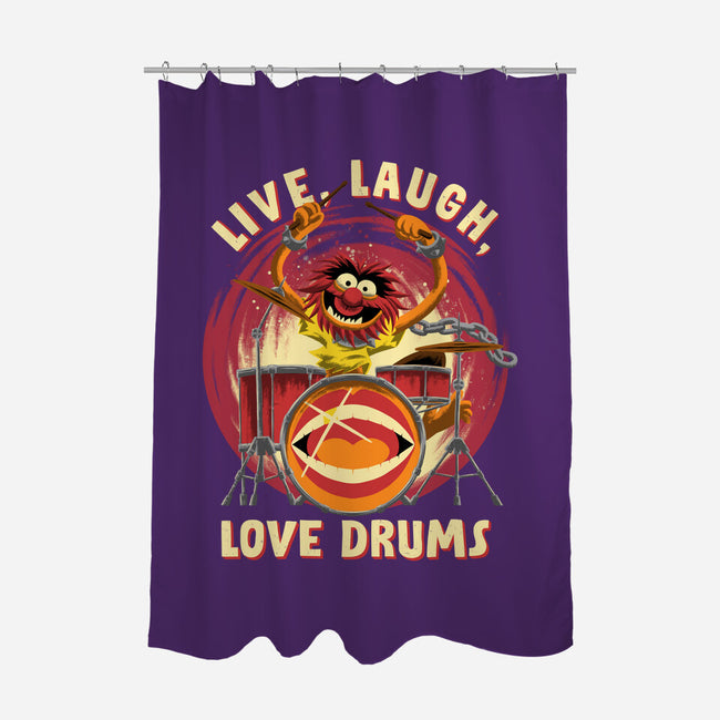 Love Drums-None-Polyester-Shower Curtain-rmatix