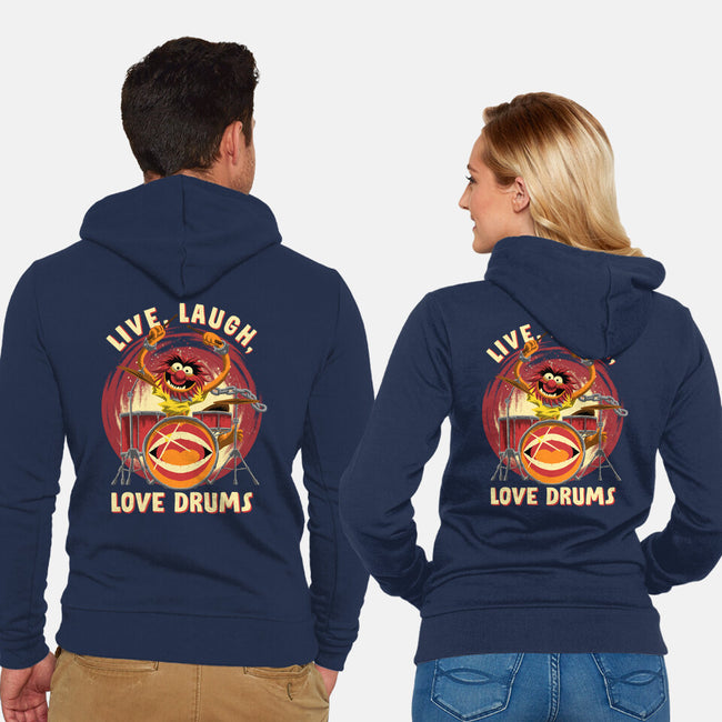 Love Drums-Unisex-Zip-Up-Sweatshirt-rmatix
