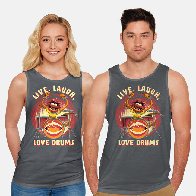 Love Drums-Unisex-Basic-Tank-rmatix