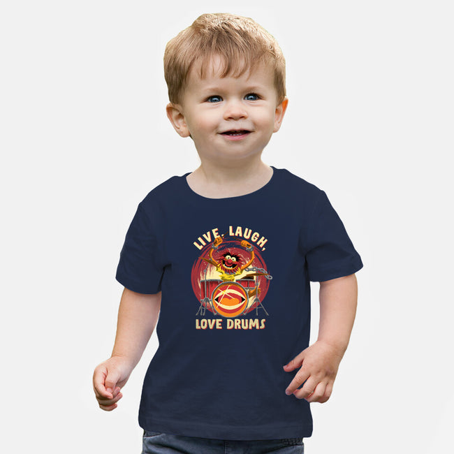 Love Drums-Baby-Basic-Tee-rmatix