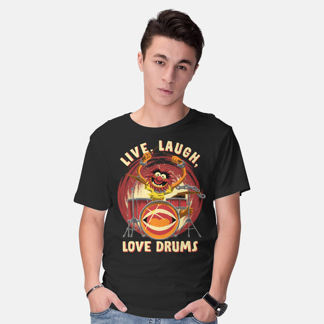 Love Drums-Mens-Basic-Tee-rmatix