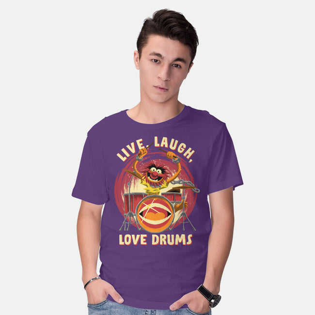 Love Drums-Mens-Basic-Tee-rmatix