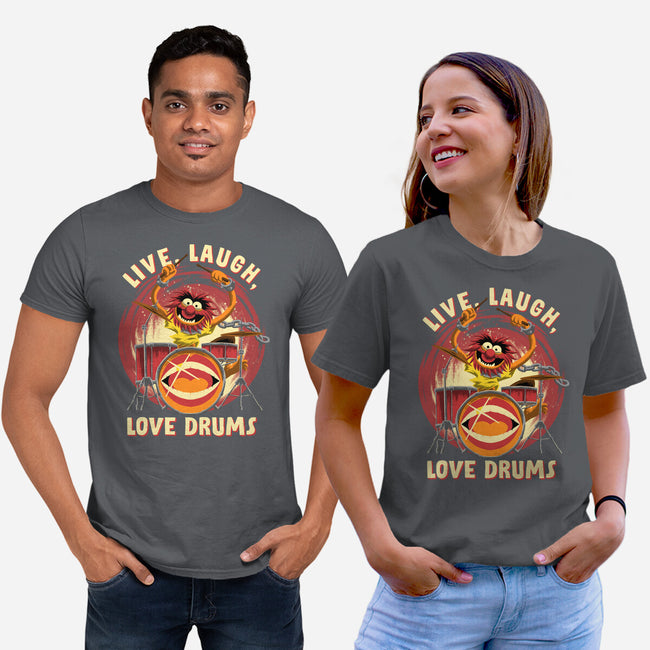 Love Drums-Unisex-Basic-Tee-rmatix