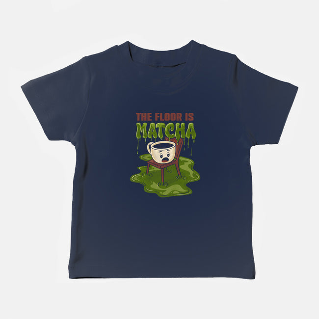 The Floor Is Matcha-Baby-Basic-Tee-Danhood