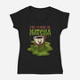 The Floor Is Matcha-Womens-V-Neck-Tee-Danhood
