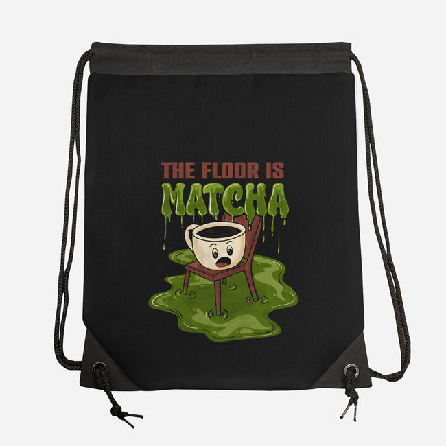 The Floor Is Matcha-None-Drawstring-Bag-Danhood
