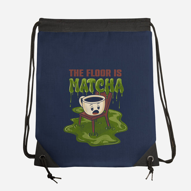 The Floor Is Matcha-None-Drawstring-Bag-Danhood