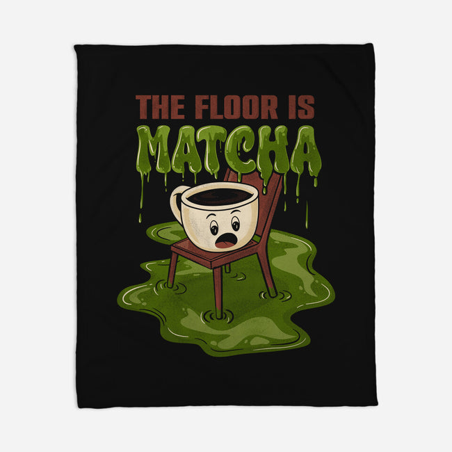 The Floor Is Matcha-None-Fleece-Blanket-Danhood