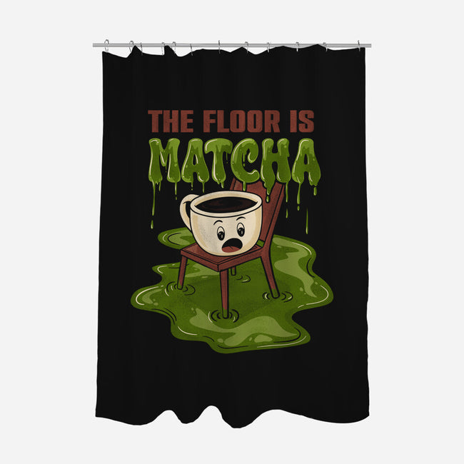 The Floor Is Matcha-None-Polyester-Shower Curtain-Danhood