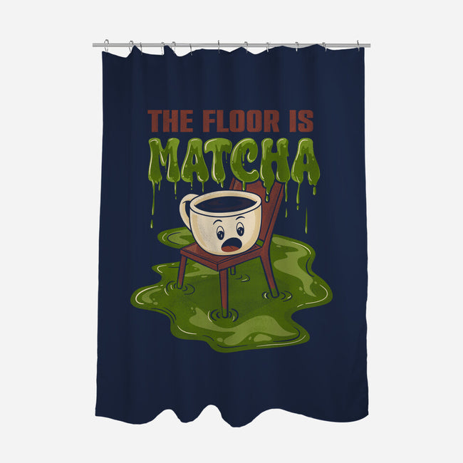 The Floor Is Matcha-None-Polyester-Shower Curtain-Danhood