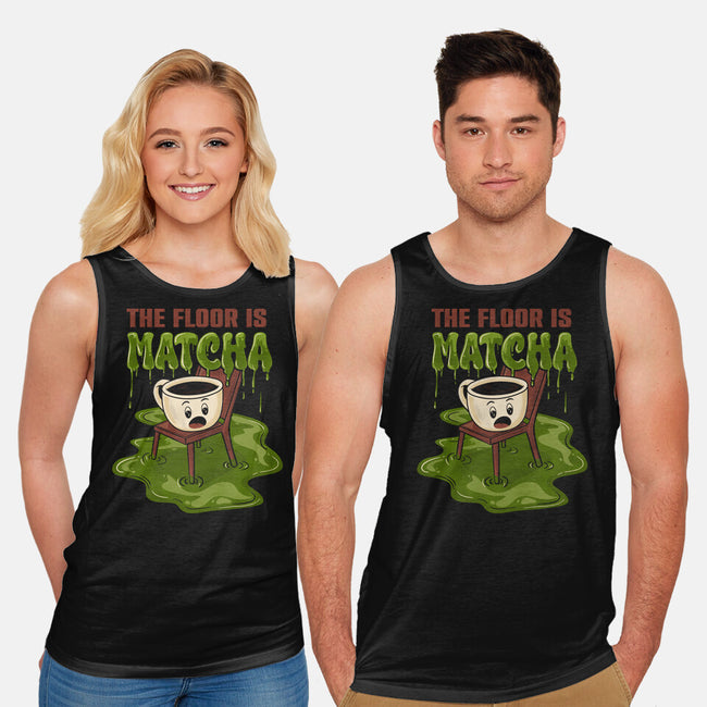 The Floor Is Matcha-Unisex-Basic-Tank-Danhood