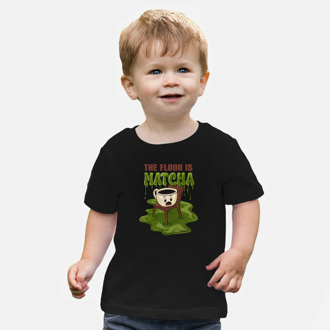 The Floor Is Matcha-Baby-Basic-Tee-Danhood