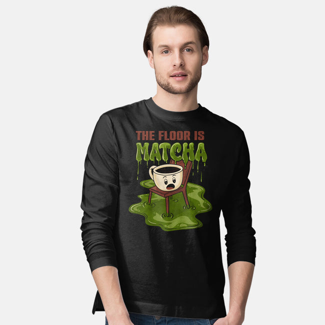 The Floor Is Matcha-Mens-Long Sleeved-Tee-Danhood