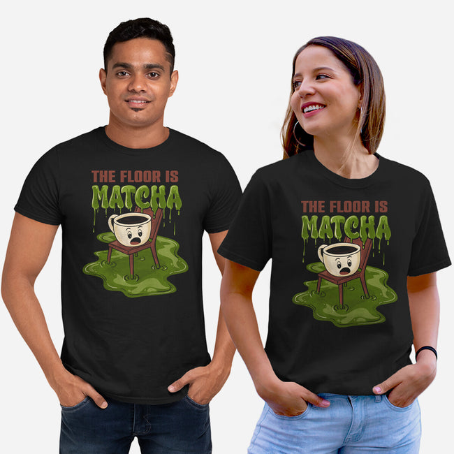 The Floor Is Matcha-Unisex-Basic-Tee-Danhood