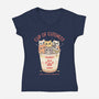 Cup Of Cuteness-Womens-V-Neck-Tee-GODZILLARGE