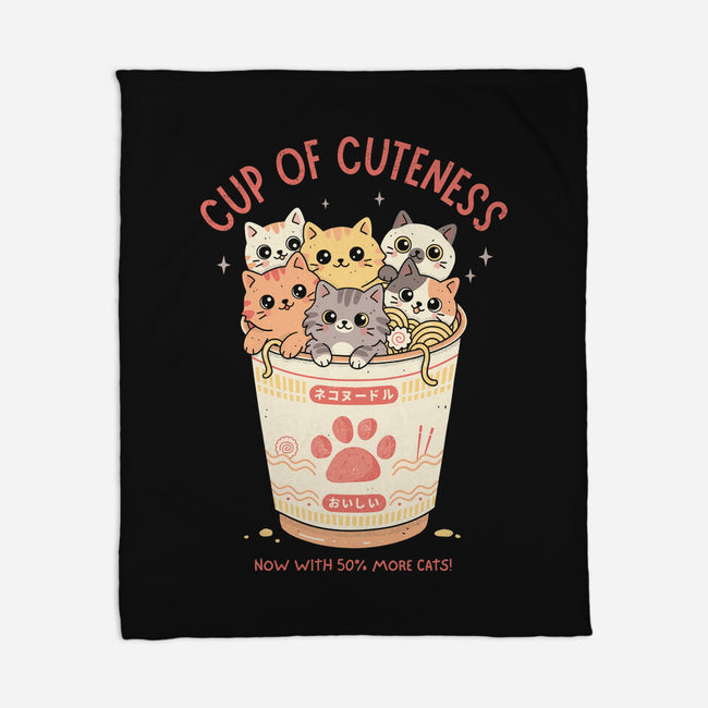 Cup Of Cuteness-None-Fleece-Blanket-GODZILLARGE