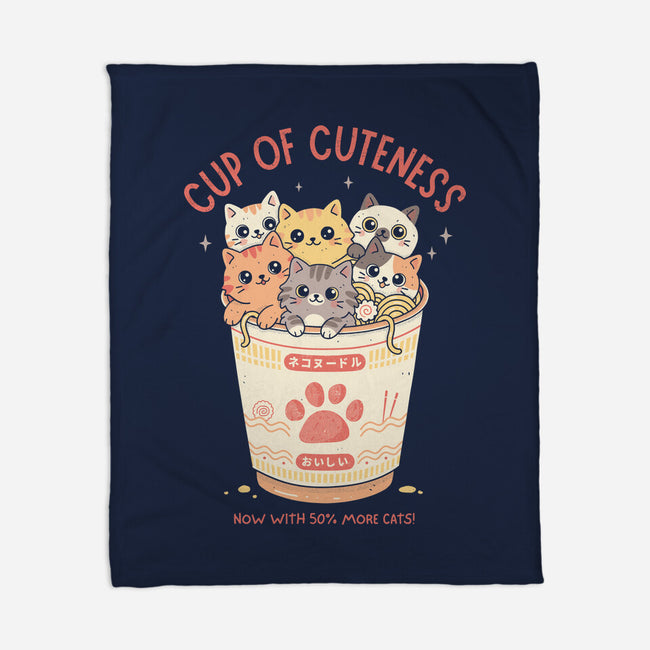 Cup Of Cuteness-None-Fleece-Blanket-GODZILLARGE