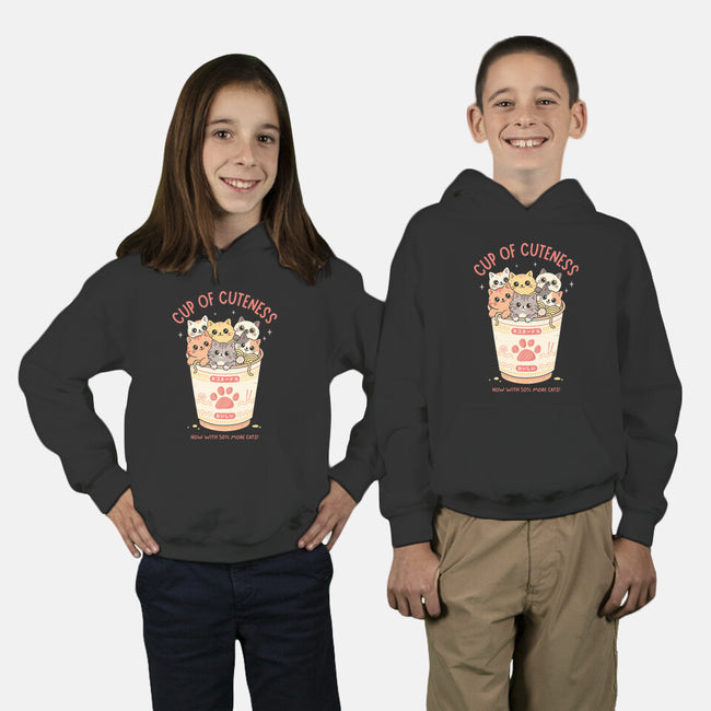 Cup Of Cuteness-Youth-Pullover-Sweatshirt-GODZILLARGE