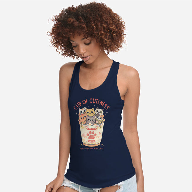 Cup Of Cuteness-Womens-Racerback-Tank-GODZILLARGE
