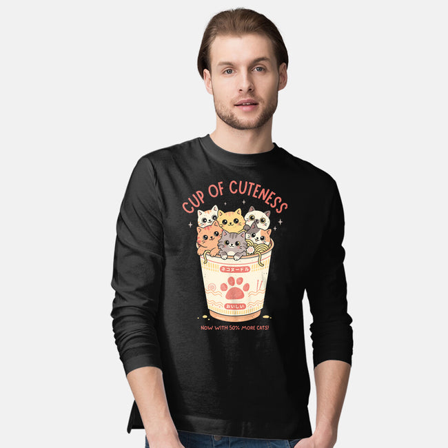 Cup Of Cuteness-Mens-Long Sleeved-Tee-GODZILLARGE