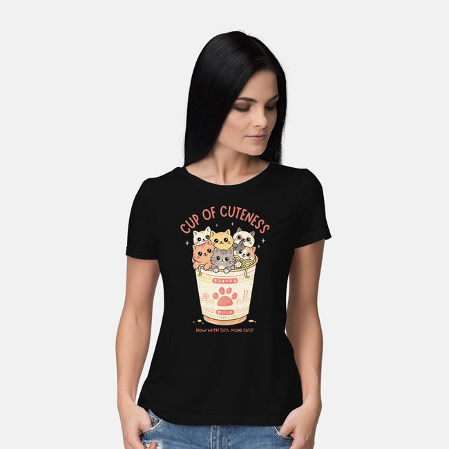Cup Of Cuteness-Womens-Basic-Tee-GODZILLARGE