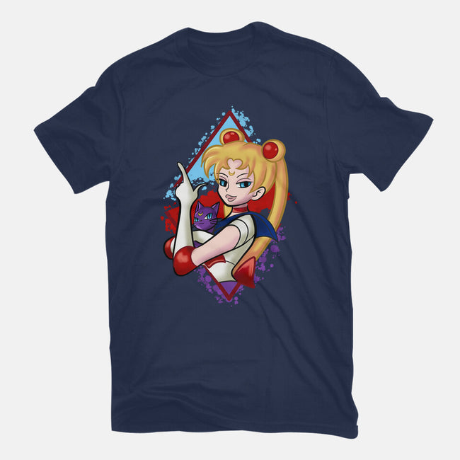 Moongirl Cartoon-Unisex-Basic-Tee-nickzzarto