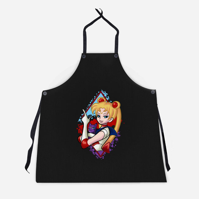 Moongirl Cartoon-Unisex-Kitchen-Apron-nickzzarto