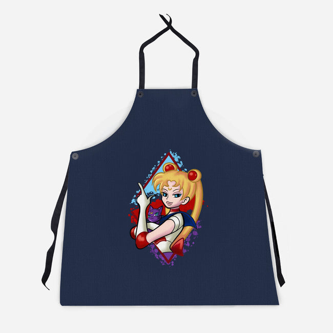 Moongirl Cartoon-Unisex-Kitchen-Apron-nickzzarto