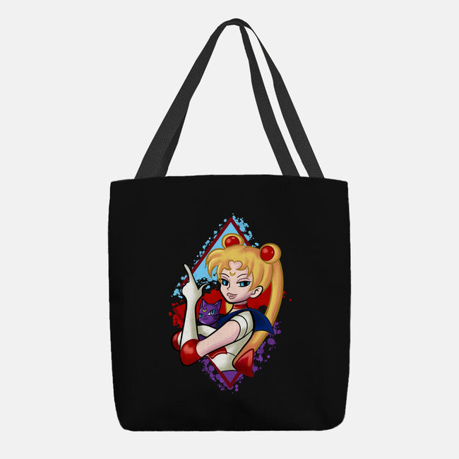 Moongirl Cartoon-None-Basic Tote-Bag-nickzzarto