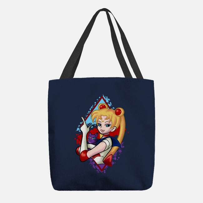 Moongirl Cartoon-None-Basic Tote-Bag-nickzzarto