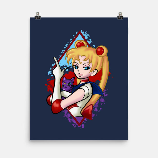Moongirl Cartoon-None-Matte-Poster-nickzzarto