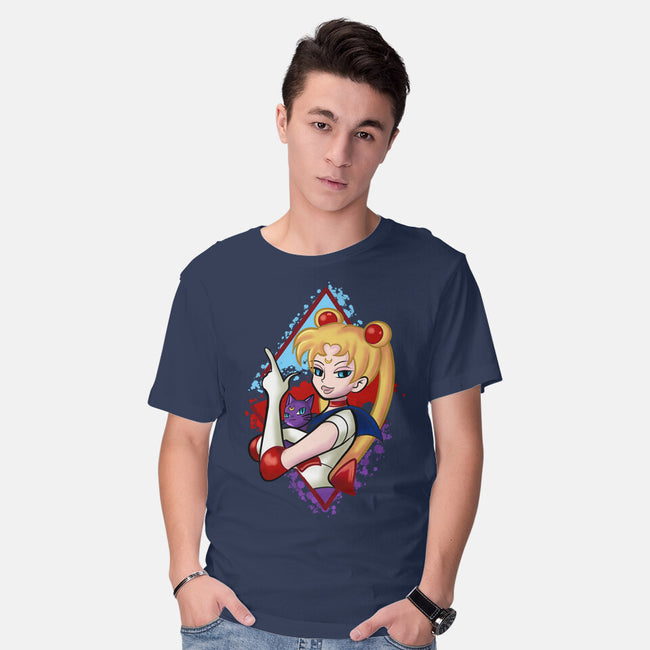 Moongirl Cartoon-Mens-Basic-Tee-nickzzarto