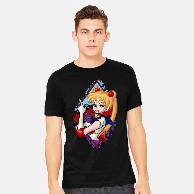 Moongirl Cartoon-Mens-Heavyweight-Tee-nickzzarto