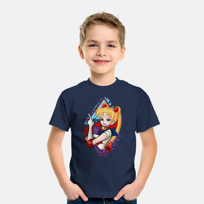 Moongirl Cartoon-Youth-Basic-Tee-nickzzarto