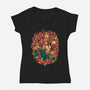 All The Kings-Womens-V-Neck-Tee-Estudio Horta