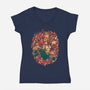 All The Kings-Womens-V-Neck-Tee-Estudio Horta