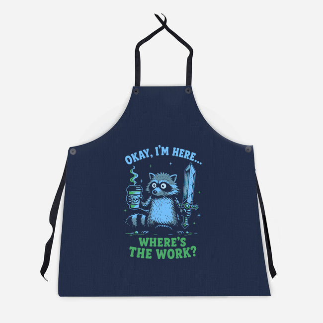 Where's The Work-Unisex-Kitchen-Apron-Diego Gurgell