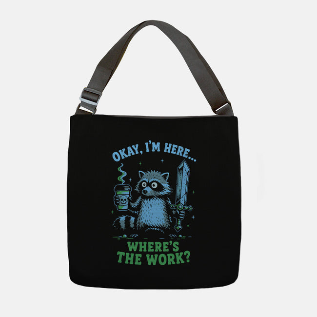Where's The Work-None-Adjustable Tote-Bag-Diego Gurgell