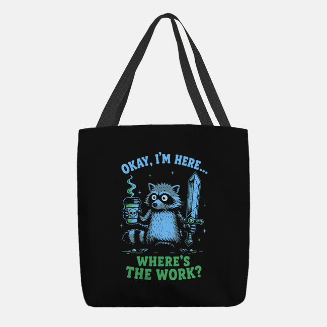 Where's The Work-None-Basic Tote-Bag-Diego Gurgell
