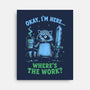 Where's The Work-None-Stretched-Canvas-Diego Gurgell
