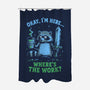 Where's The Work-None-Polyester-Shower Curtain-Diego Gurgell