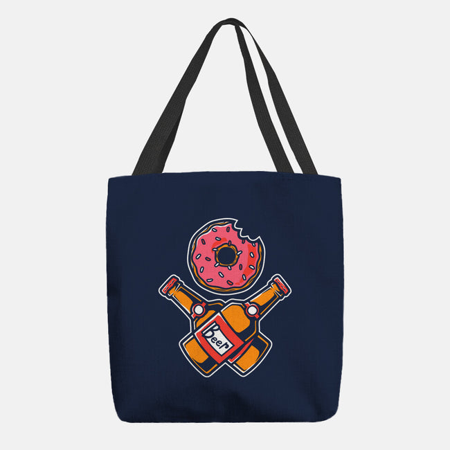 Donut And Beer-None-Basic Tote-Bag-krisren28