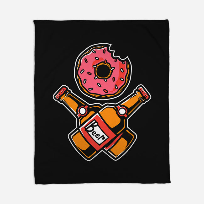 Donut And Beer-None-Fleece-Blanket-krisren28