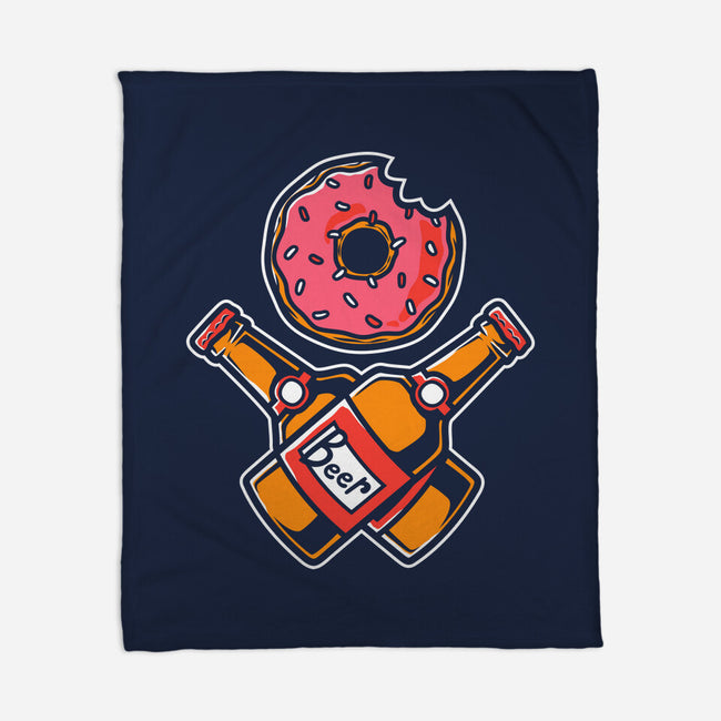 Donut And Beer-None-Fleece-Blanket-krisren28