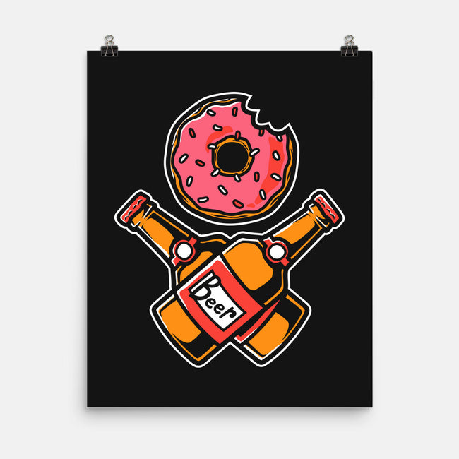 Donut And Beer-None-Matte-Poster-krisren28